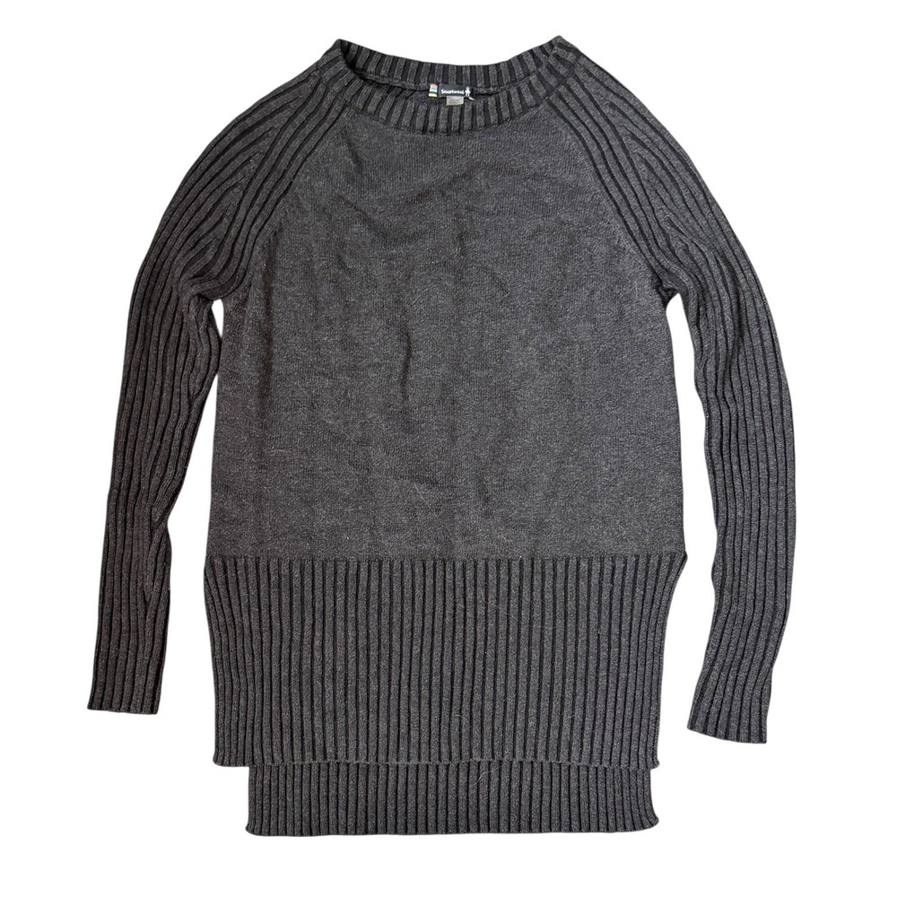 Smartwool Merino Wool Ribbed Tunic Sweater Womens Size S Minimalist Gorpcore - Picture 2 of 11